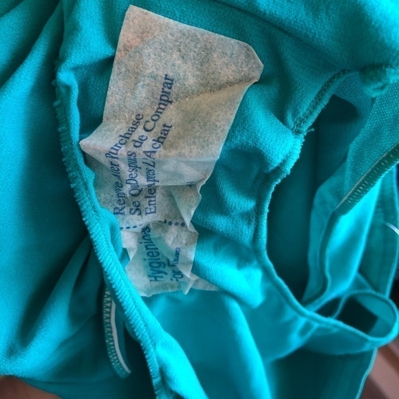 Maxine of Hollywood Aqua Teal Swim Shorts 14 - Picture 6 of 7